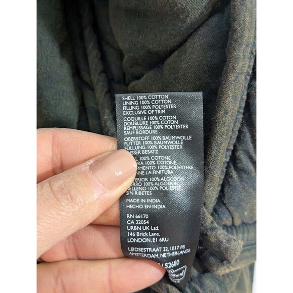 Nwot Free People Women's Black Dolman Quilted Knit Zip-Up Jacket Size Small - Picture 13 of 14